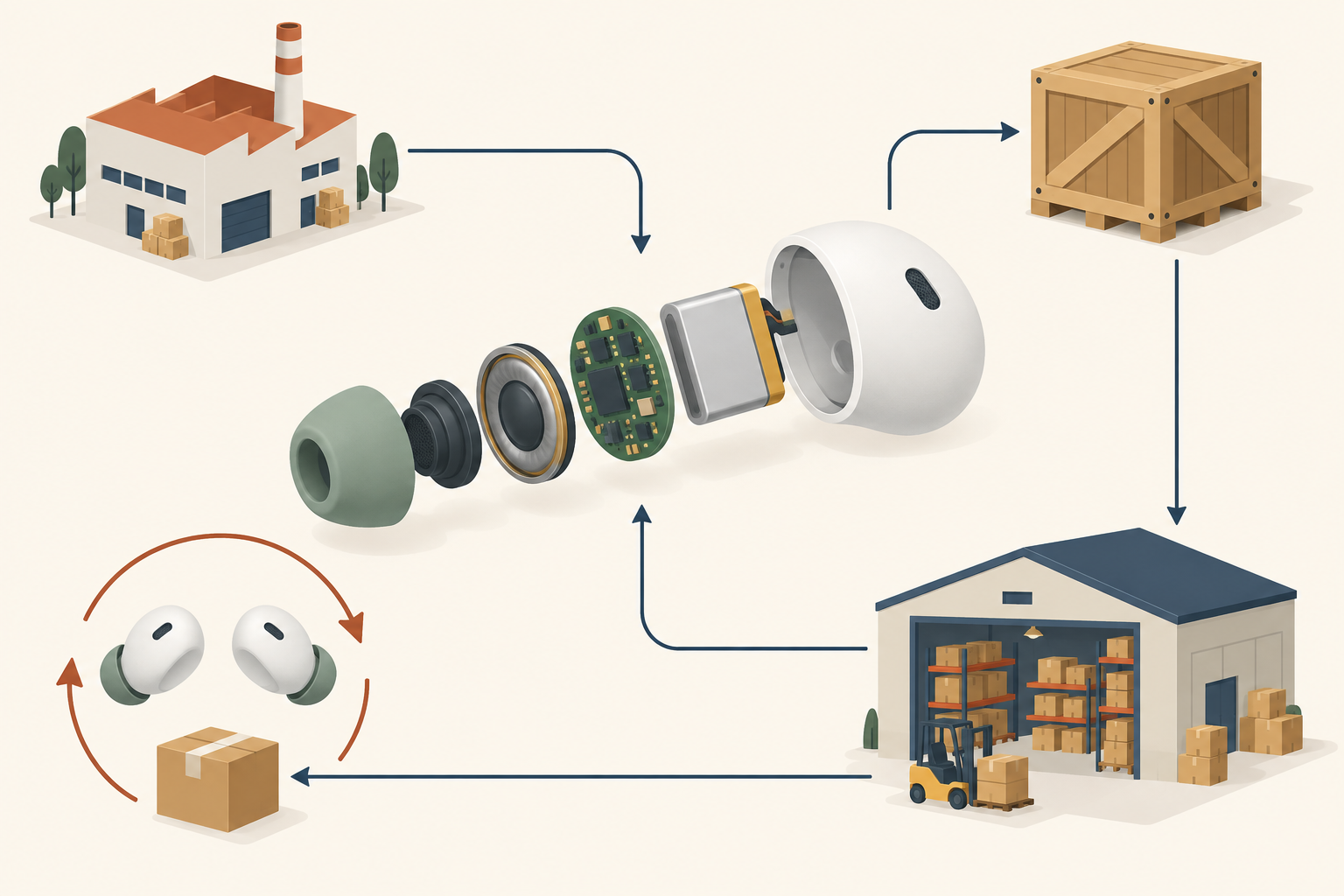 Contract manufacturing does not remove logistics and warranty responsibilities.